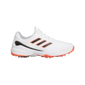 Adidas Men's ZG23 Golf Shoes - White/Black/Semi Solar Red