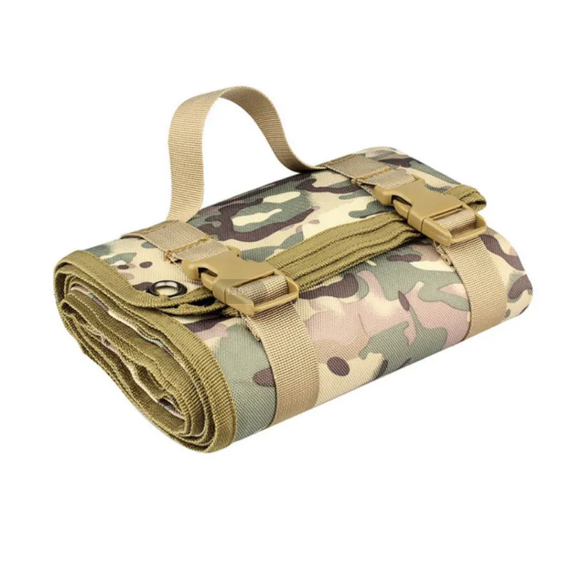 Camouflage Tactical Folding Mat; Waterproof Camping Mat; Flat Pad Beach Blanket Hiking Cushion