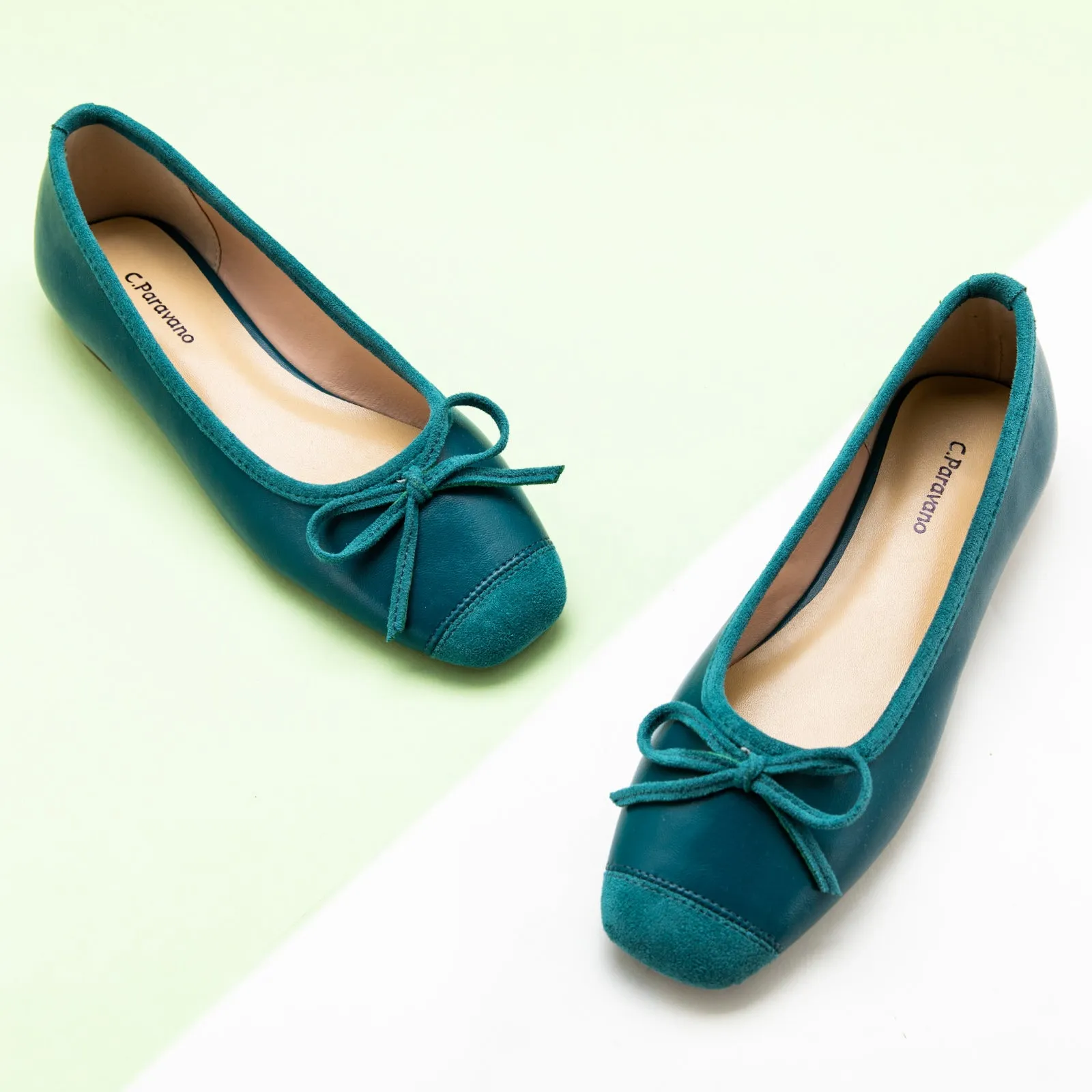 Cap-Toe Ballet Flats (Elena)