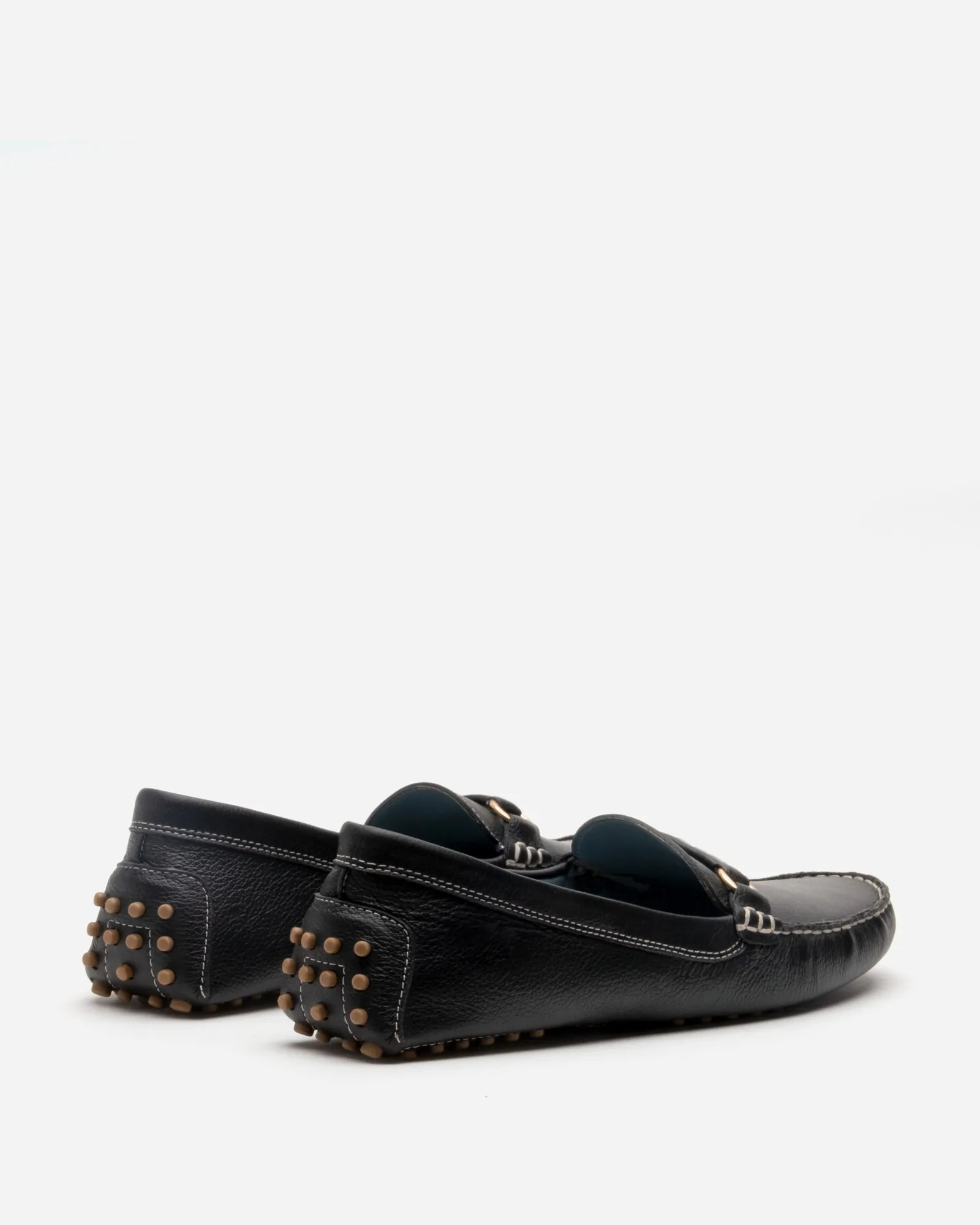 Charlie Driving Moc Tumbled Leather Black