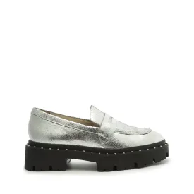 Christie Studs Crackled Leather