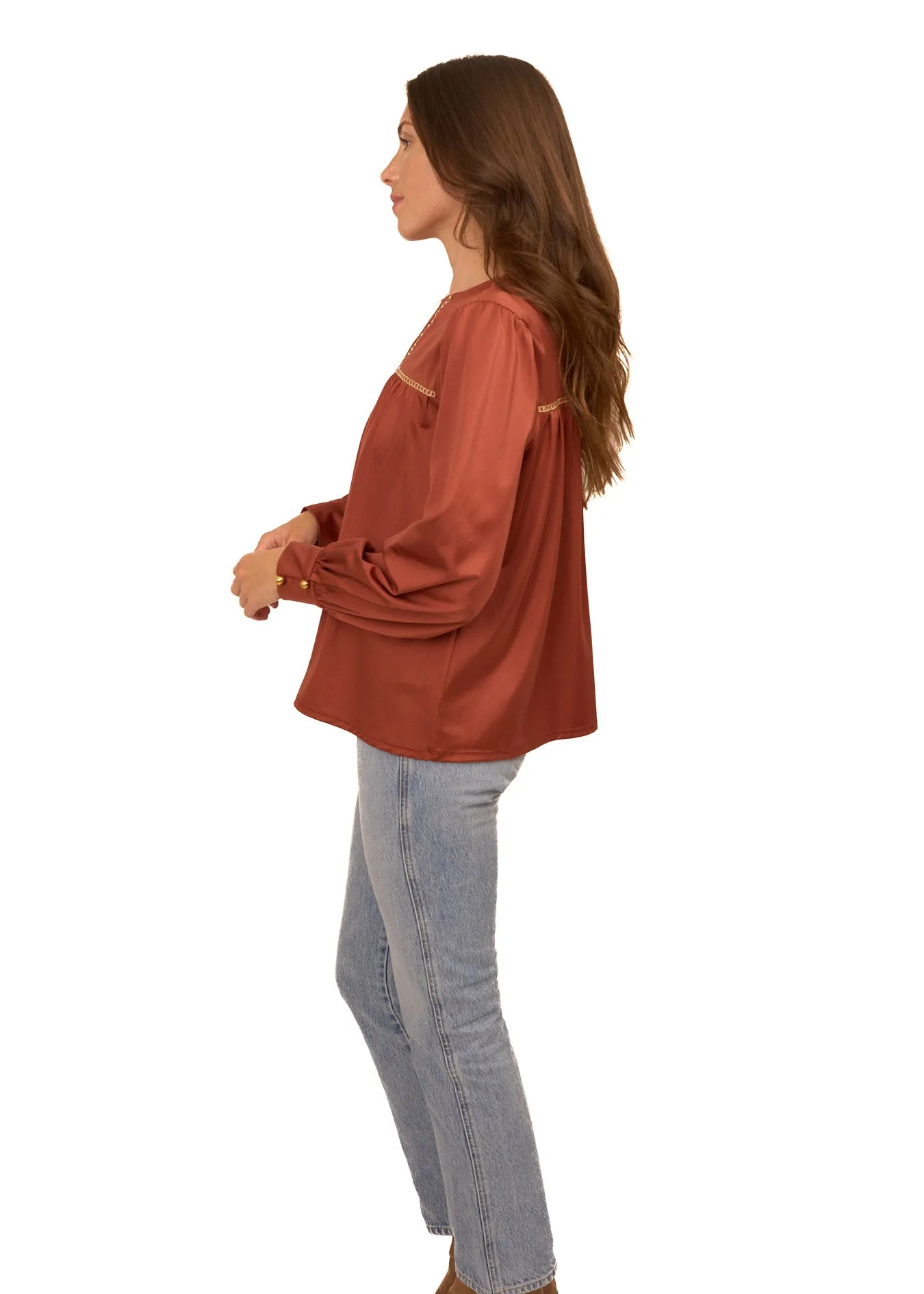 Copper Long Sleeve Top