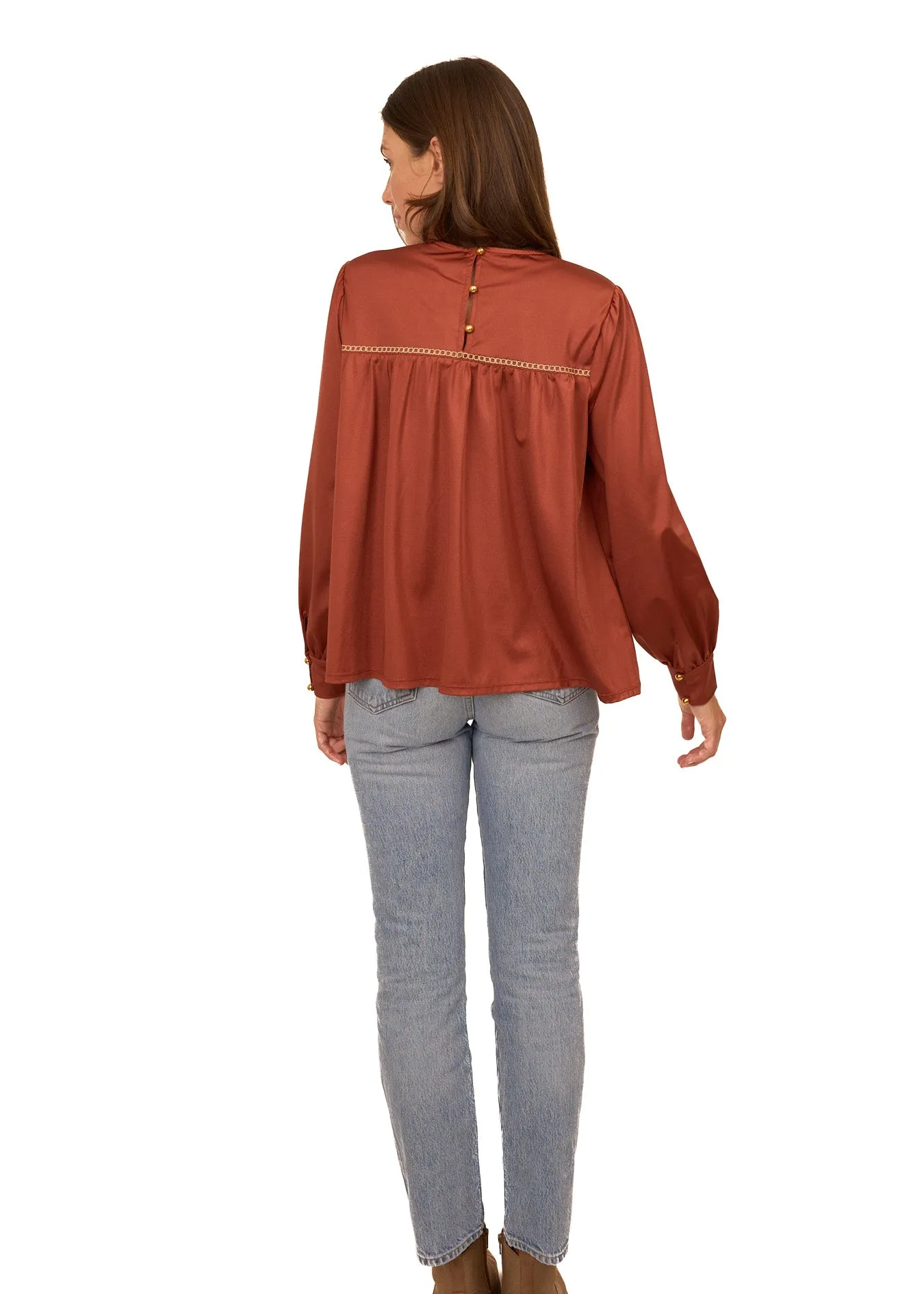 Copper Long Sleeve Top