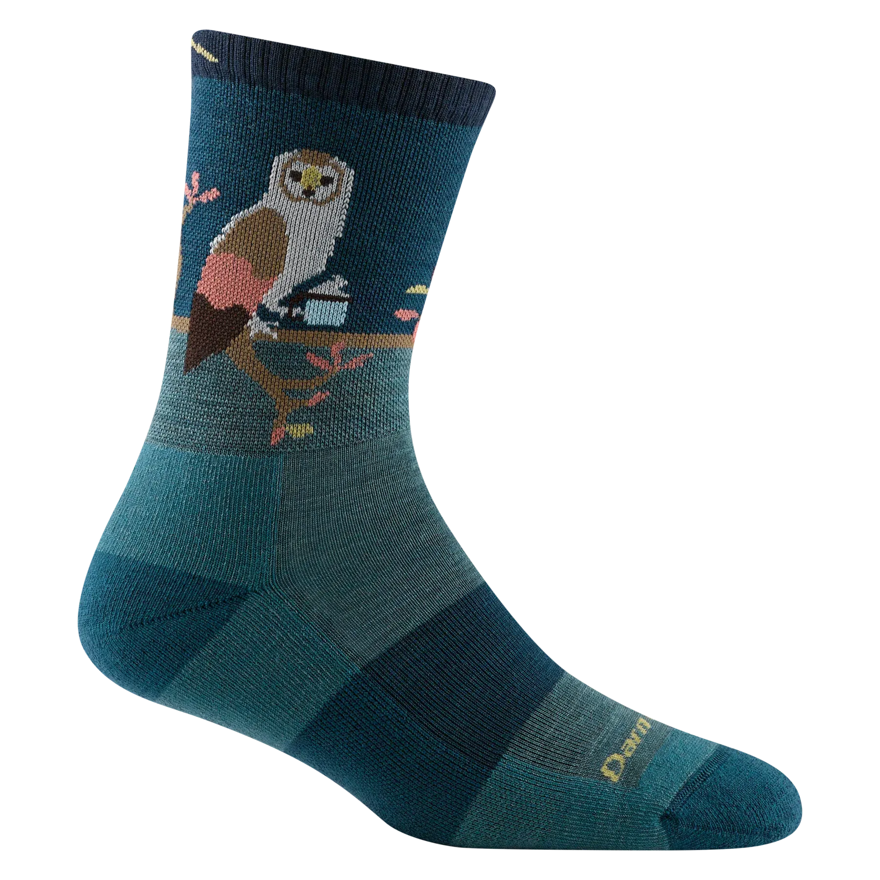 Darn Tough Women's Critter Club Micro Crew Lightweight Hiking Sock - Teal