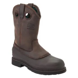 Georgia Men's 12" Muddog Wellington Work Boot - Mississippi Brown G5514