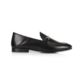 Harper: Black Leather Loafers