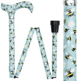 Honey Bee Derby Adjustable Folding Walking Cane