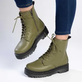 Madison Savannah Military Boot - Olive