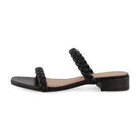 Neptune Braided Two Band Block Heel Sandal