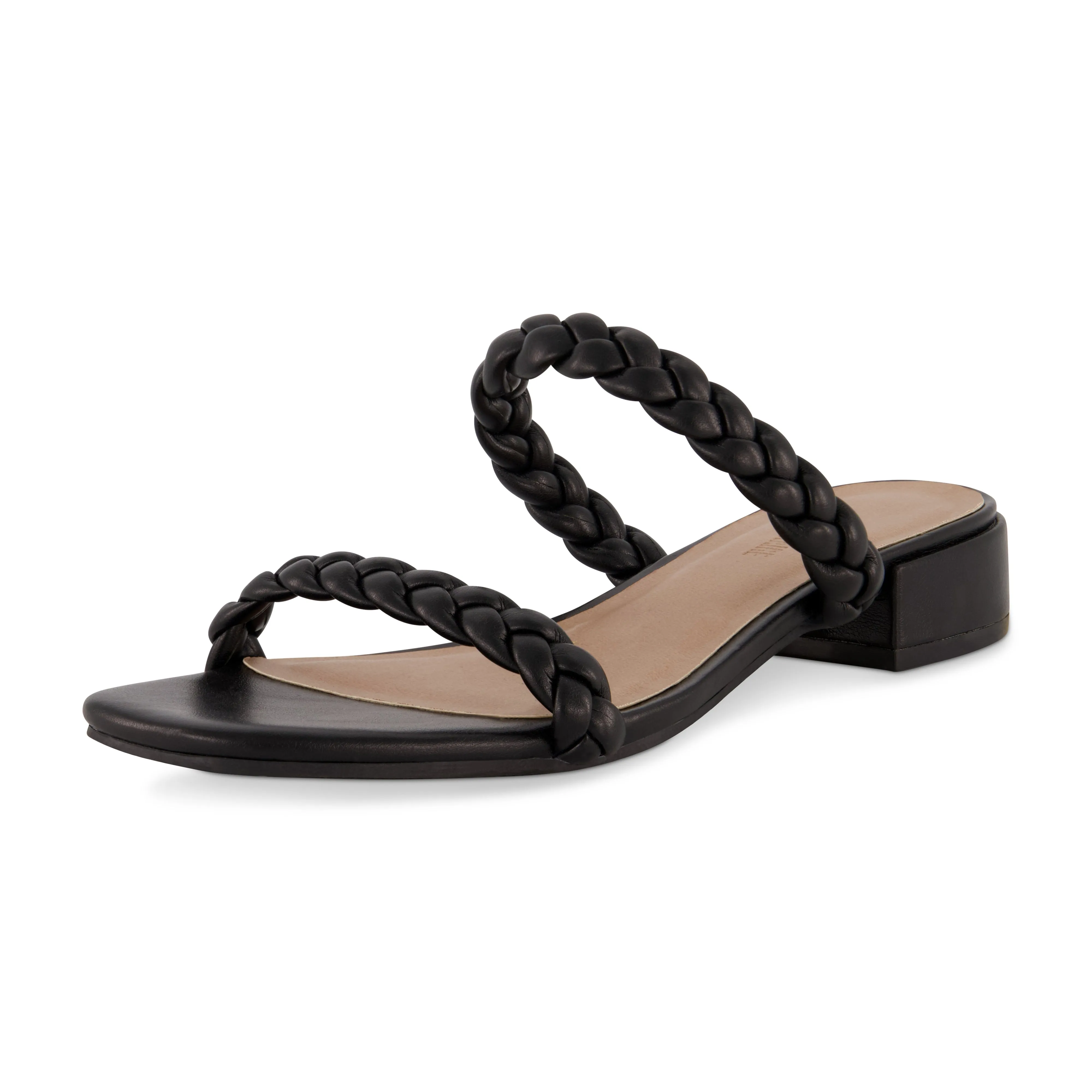 Neptune Braided Two Band Block Heel Sandal