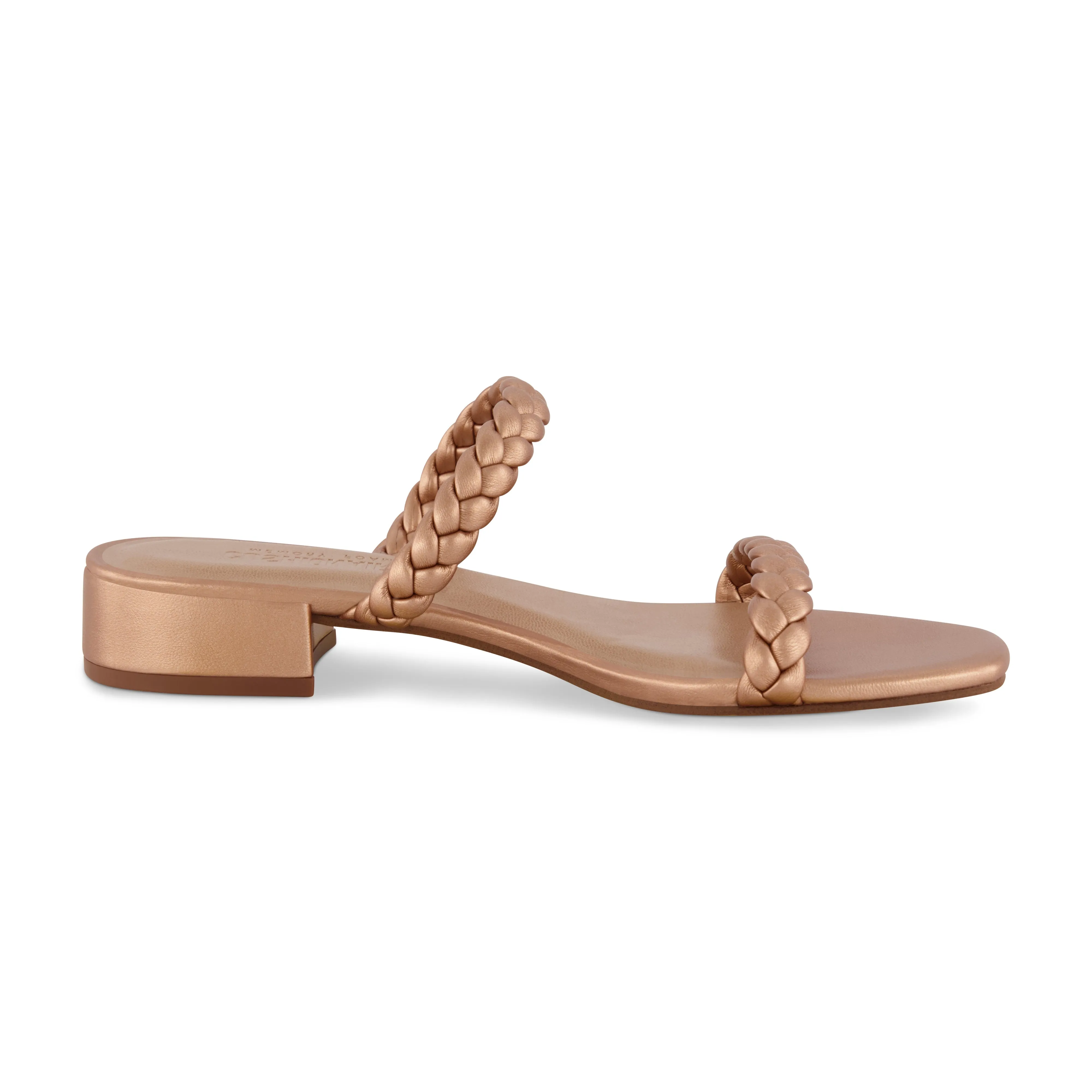 Neptune Braided Two Band Block Heel Sandal