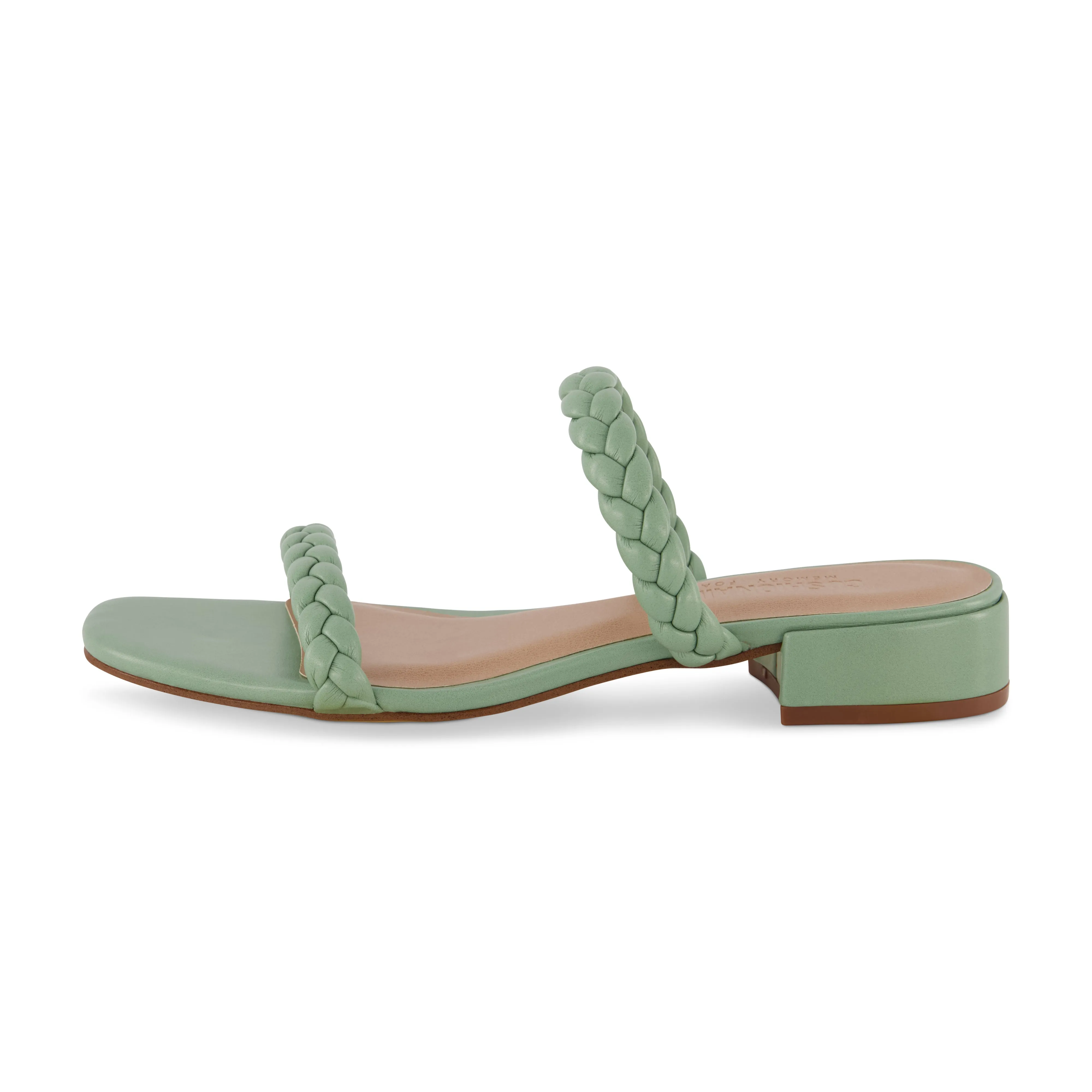 Neptune Braided Two Band Block Heel Sandal