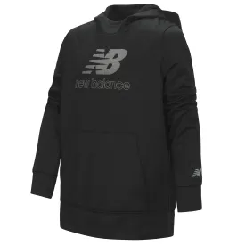 New Balance Girls Black Graphic Hoodie