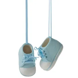 Personalizable Baby Bootie Ornament - Boy Blue