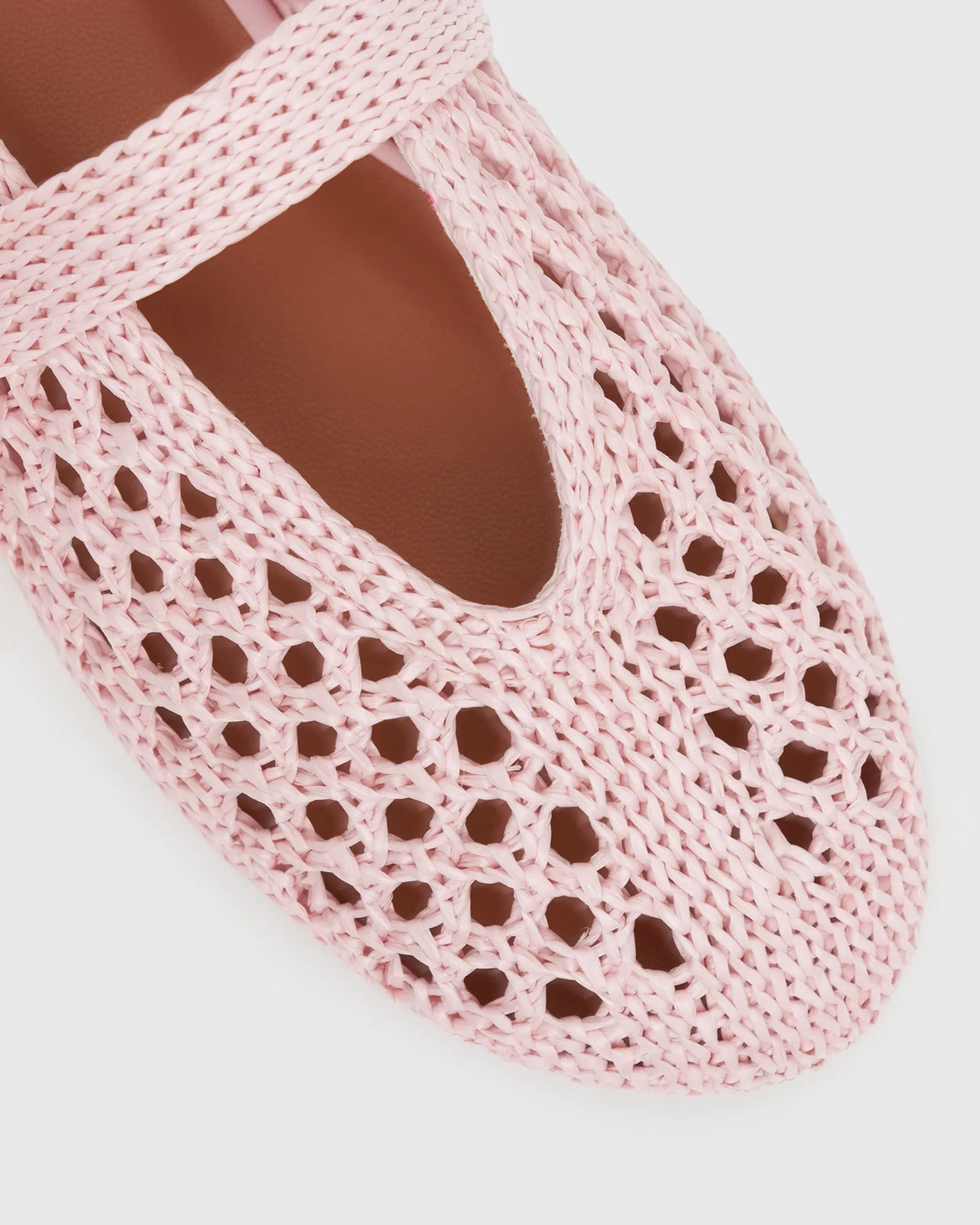 PRE-ORDER ALANA Raffia Ballet Flats