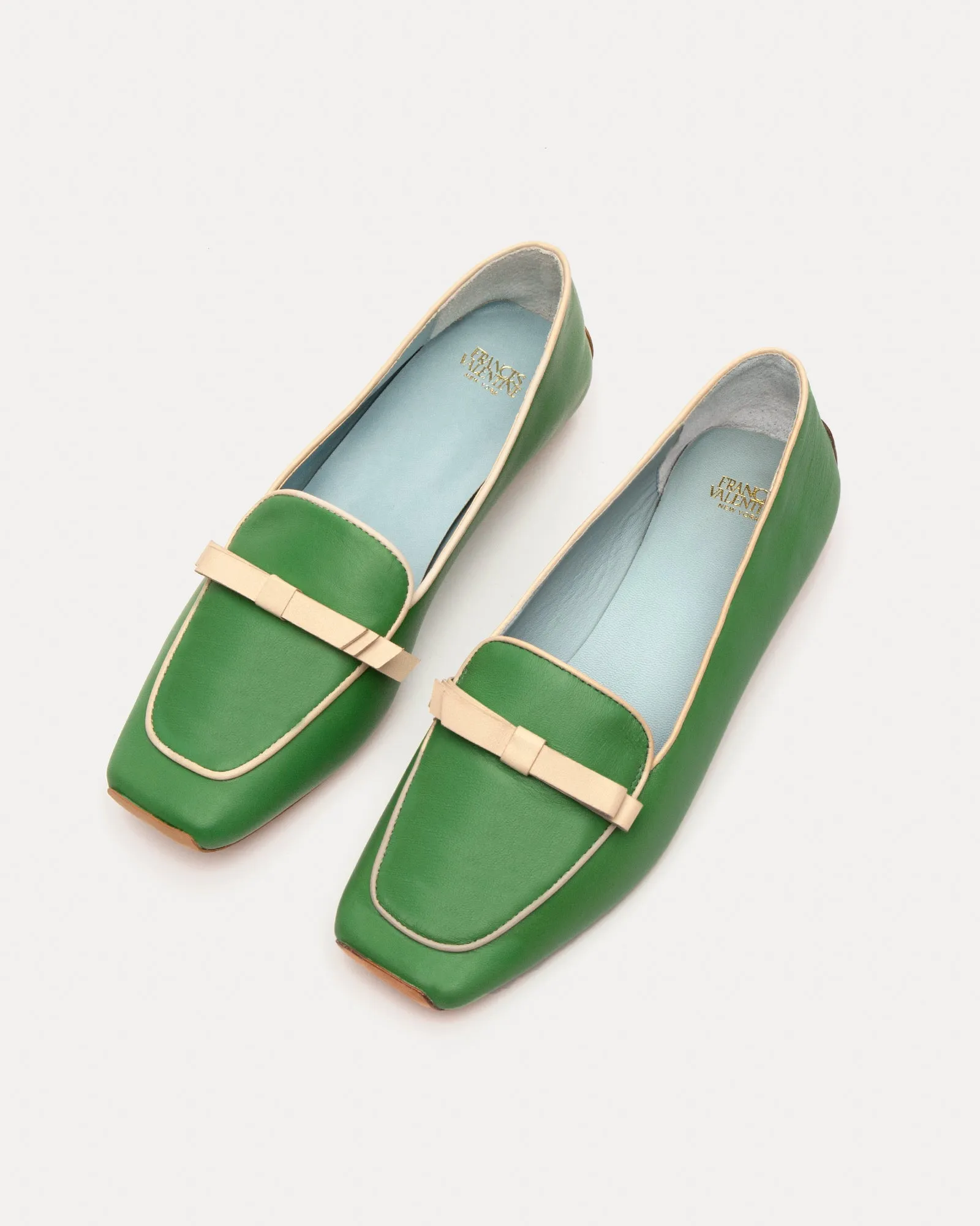 Suzanne Loafer Leather Green Oyster