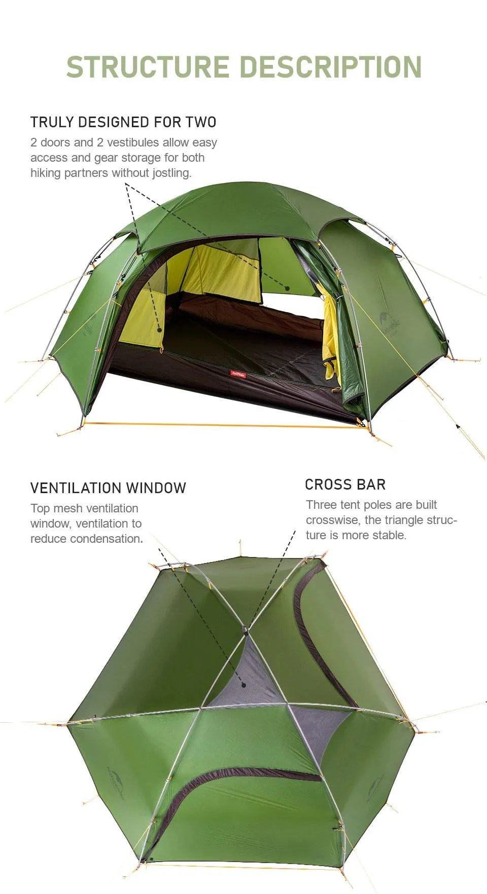 Ultralight tent 2 person